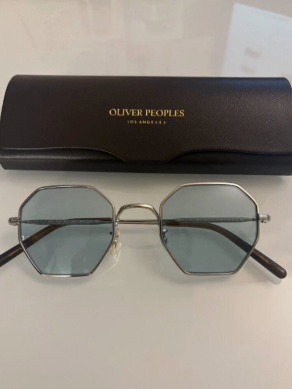 • OLIVER PEOPLES HOLENDER 47mm OV1312 in Sea Mist MSRP$465 Great Gift